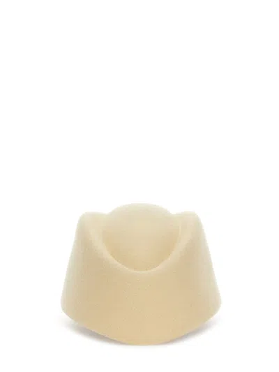 Valentino Garavani Vlogo Signature Hat In Cream Colour In Neutral