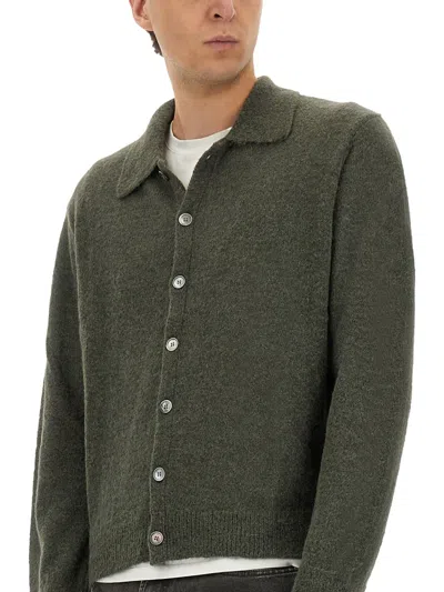 Our Legacy Evening Alpaca-blend Cardigan In Green