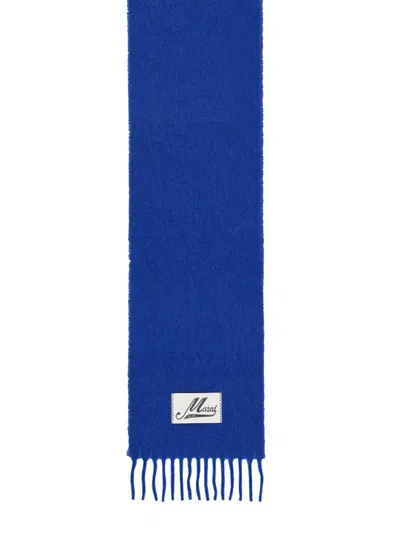 Marni Blue Scarf With Bangs In Blue