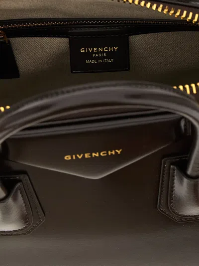 Givenchy Antigona Mini Top Handle Bag In Box Leather In Brown