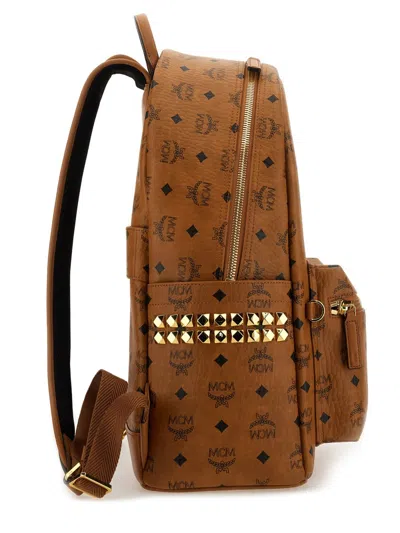 Mcm Backpack "stark" In Visetos