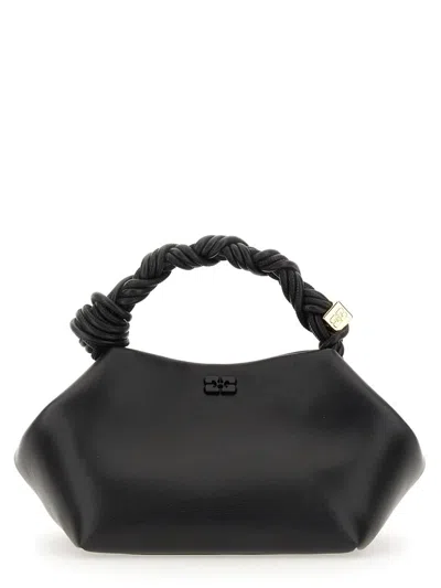 Ganni Hexagonal Leather Shoulder Bag With Butterfly Detail