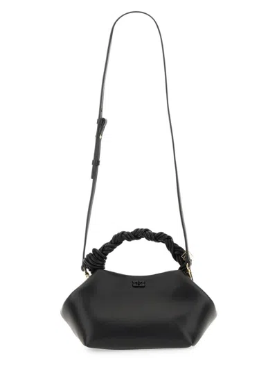 Ganni Hexagonal Leather Shoulder Bag With Butterfly Detail