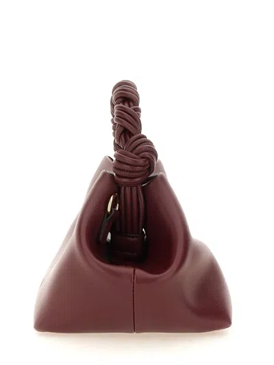 Ganni Borsa A Mano Bou Bag Small Burgundy