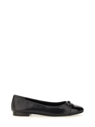 Tory Burch Woman Ballet Flats Black Size 7 Leather In Black