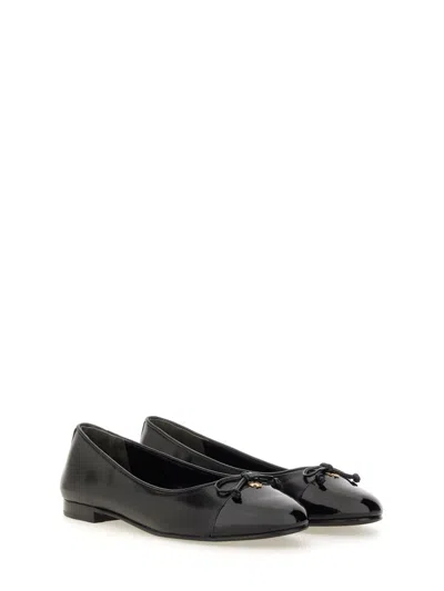Tory Burch Woman Ballet Flats Black Size 7 Leather In Black