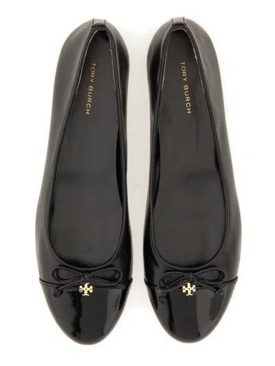 Tory Burch Woman Ballet Flats Black Size 7 Leather In Black