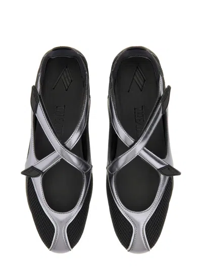 Attico Modern Flat Shoes With Cross-strap Detail