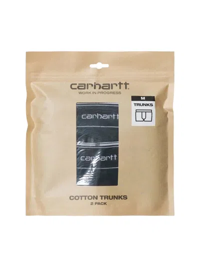 Carhartt Wip Black Stretch Cotton Cotton Trunks In Black
