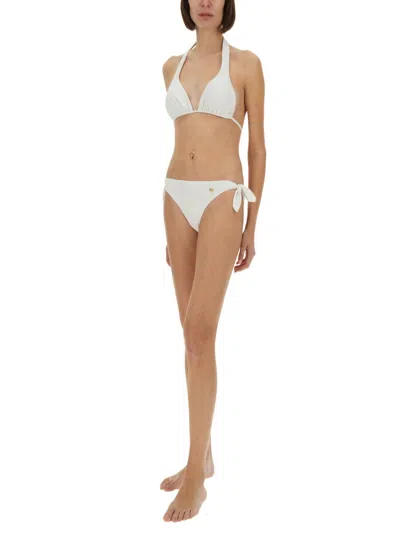 Dolce & Gabbana Bow Tie-side Bikini Briefs In White
