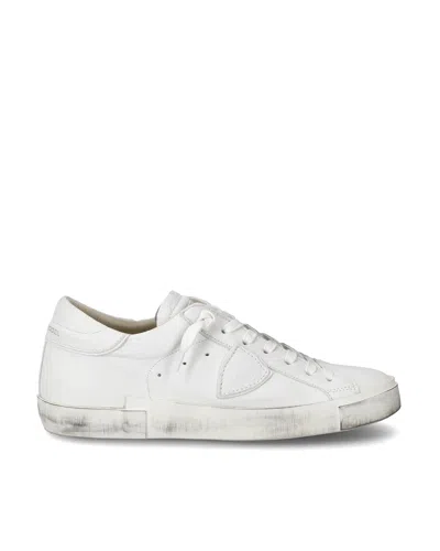Philippe Model Prsx Low Basic White Sneaker In White