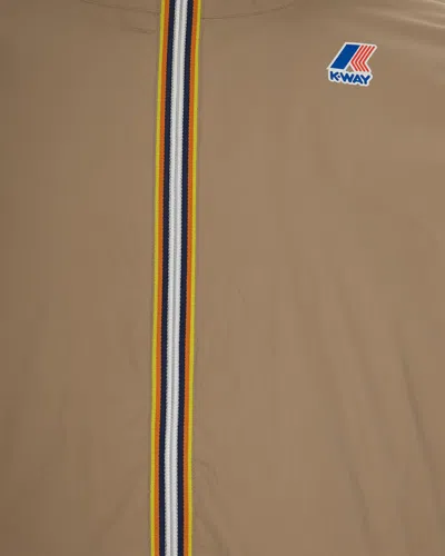 K-way Le Vrai 4.0 Claude Warm Jacket In Beige In Brown