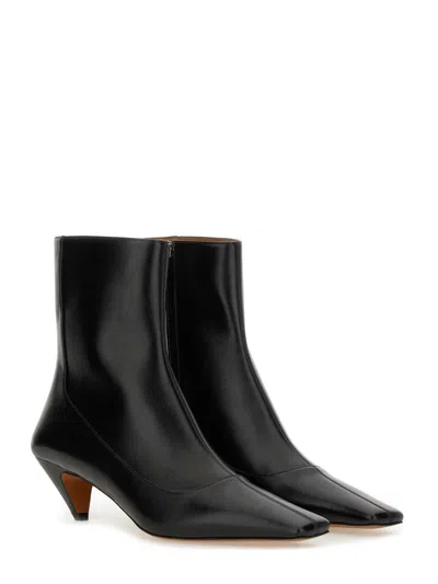 Stella Mccartney Stella Spur Heeled Ankle Boots In Animal Print