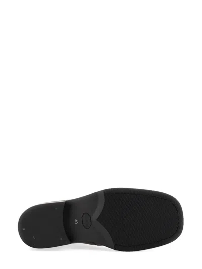 Our Legacy Ankle Boots With Smooth Leather Finish And Side Zipper In Black