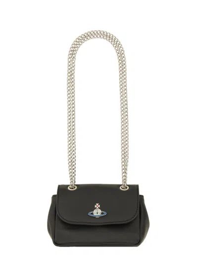 Vivienne Westwood Borsa Con Catena Small In Black