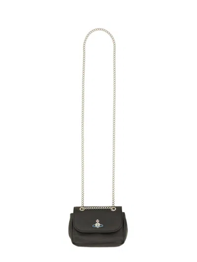 Vivienne Westwood Borsa Con Catena Small In Black