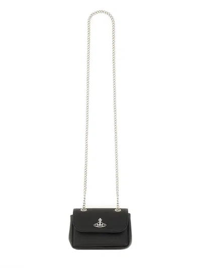 Vivienne Westwood Borsa Con Catena Small In Black