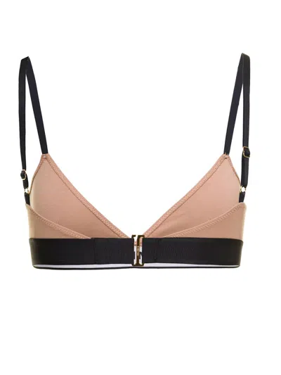 Tom Ford Logo-print Triangle Bra In Pink