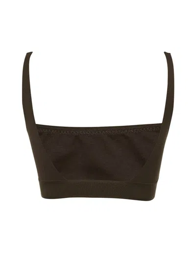Tom Ford Signature Bralette With Adjustable Straps And Elastic Band In Brown