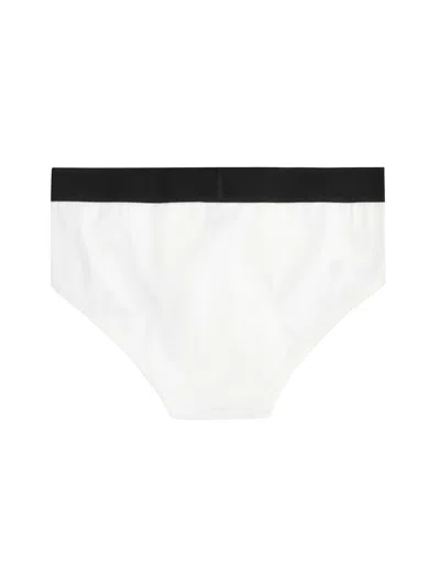 Tom Ford Cotton Briefs With Elastic Band In White