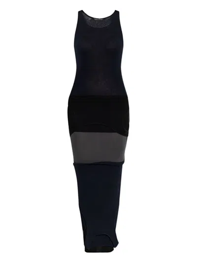 Balenciaga Black Upside Down Dress In Black