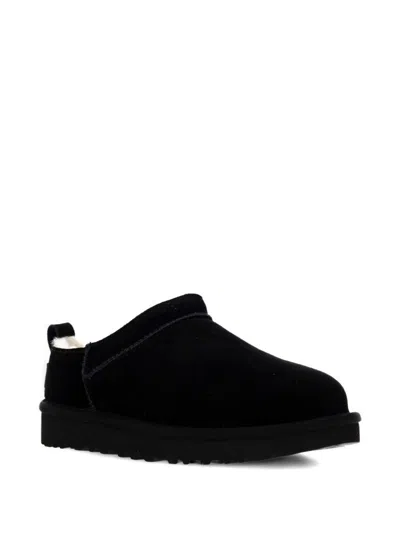 Ugg Micro Slippers With Flat Platform Sole In Black