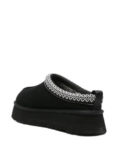 Ugg Tasman Slip-on Shearling Flat Mules In Black