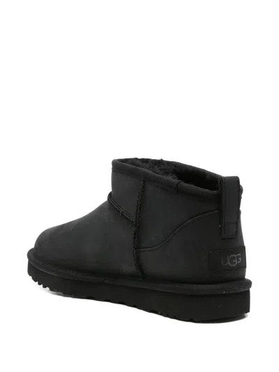 Ugg W Classic Ultramini Leather In Black
