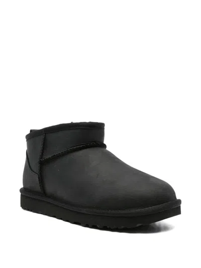Ugg W Classic Ultramini Leather In Black
