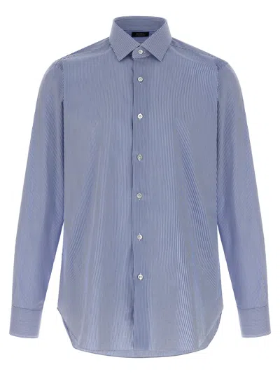 Barba Napoli Barba Striped Shirt In Blue