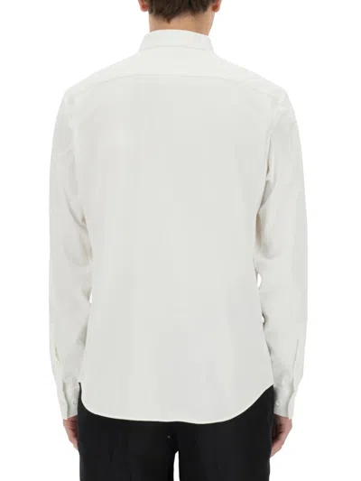 Theory Shirt Button-down Collar Long Sleeves In White