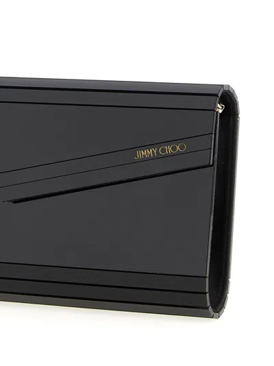 Jimmy Choo Candy Clutch Black In Black