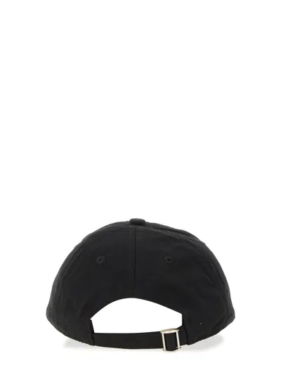 Drôle De Monsieur La Casquette Slogan Black Baseball Cap With Embroidery In Cotton Man