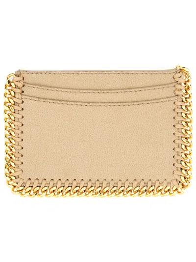 Stella Mccartney Logo Card Holder In Brown