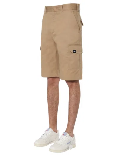 Msgm Cargo Bermuda In Nude