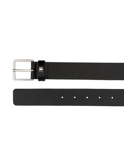 Hugo Boss Boss Men Cintura Con Logo In Black