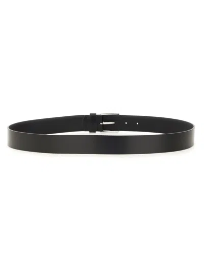 Hugo Boss Boss Men Cintura Con Logo In Black