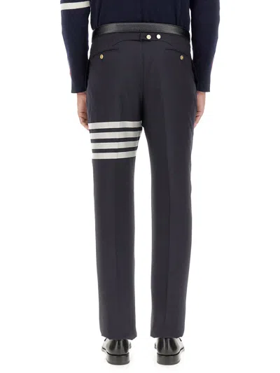 Thom Browne Classic Pants With Martingale In Black