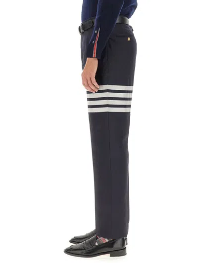 Thom Browne Classic Pants With Martingale In Black