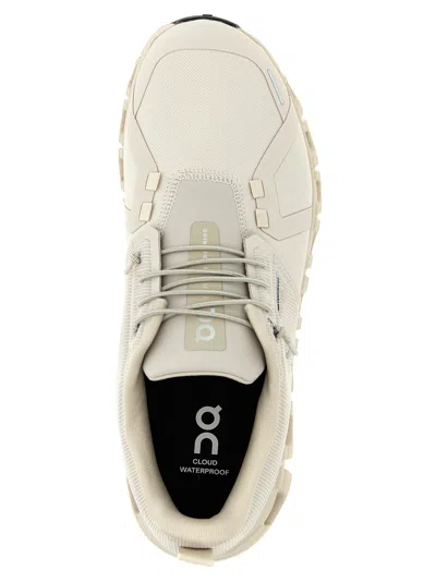 On Pearl Cream White Textile Cloud 6 Wp Sneakers