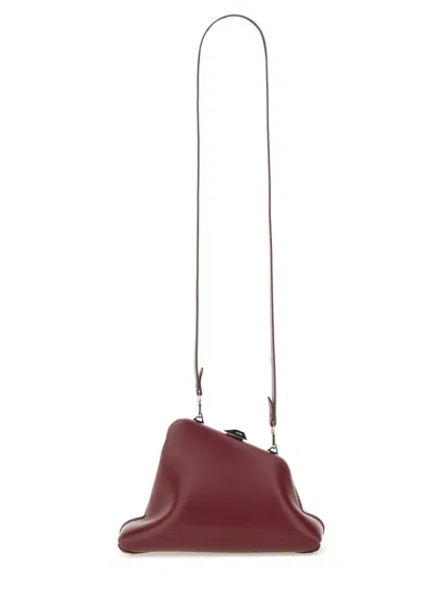 Attico Clutch ''day Off Small'' Burgundy