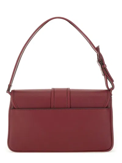 Michael Kors Colby Medium Leather Shoulder Bag In Red