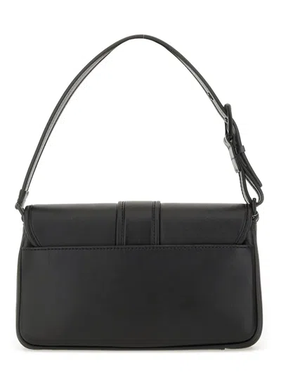 Michael Kors Shoulder Bag With Adjustable Strap And Front Pockets In Black