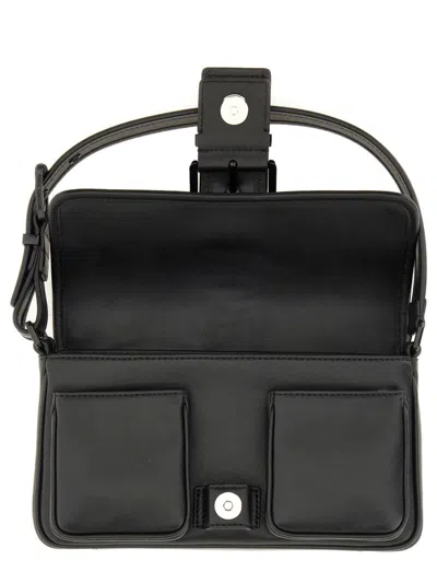 Michael Kors Shoulder Bag With Adjustable Strap And Front Pockets In Black