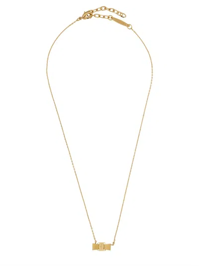 Ferragamo Adjustable Vara Bow Chain Necklace