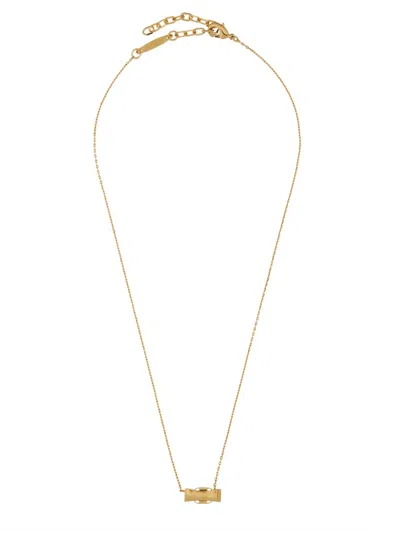 Ferragamo Adjustable Vara Bow Chain Necklace
