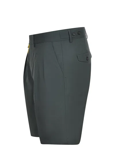 Manuel Ritz Bermuda  Made Of Mixed Wool In Green