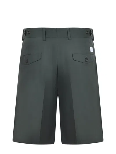 Manuel Ritz Bermuda  Made Of Mixed Wool In Green