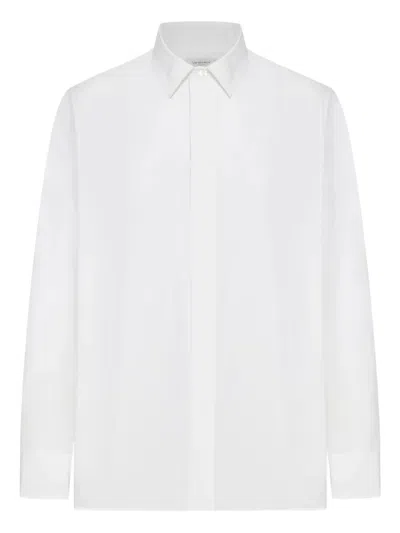 Saint Laurent Cotton Poplin Cassandre Shirt Clothing In Black