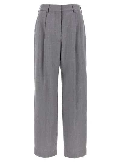 Blazé Milano Pleat-detail Trousers In Gray